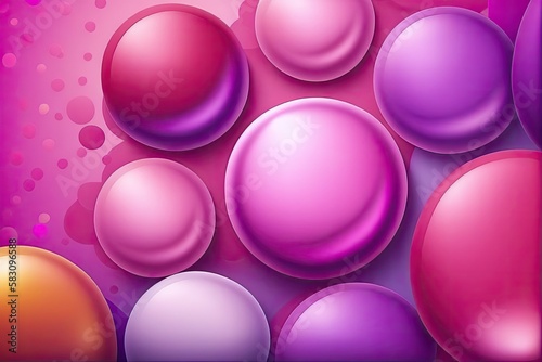 Pink bubbles background