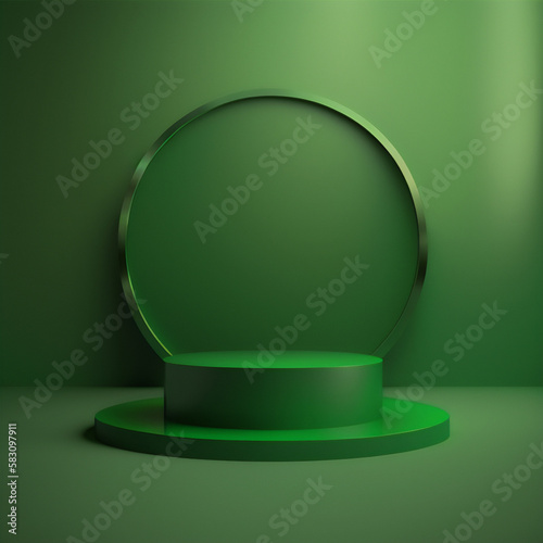 Add a touch of green with this elegant podium for your products