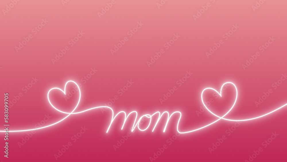 Happy Mother's Day wishes in the form of a mom's words drawn in line