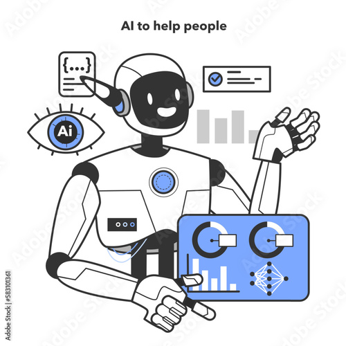 Neural network helping people with daily life and work tasks. Self-learning