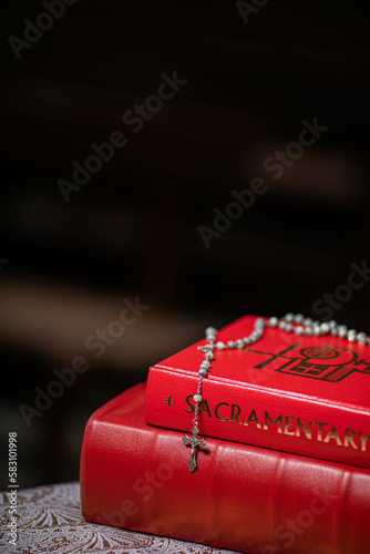 cross on the bible