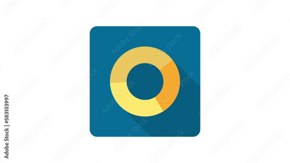 Business Graph on white background, animated icon. Business Graph on white background, animated icon.