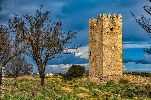 old stone tower vravrona greece