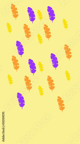fondo vector plumas hojas