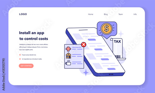 Install a cost control app to optimize your expenses. Mobile application