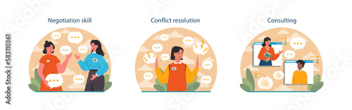 Human resources manager soft skills set. HR agent competencies