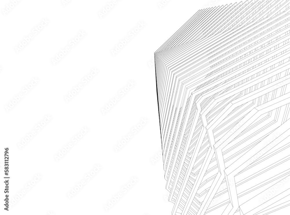 abstract architecture 3d illustration abstract architecture 3d illustration
