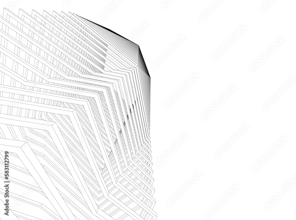 abstract architecture 3d illustration abstract architecture 3d illustration