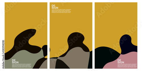 Vector colorful abstract fluid and liquid background modern minimalist