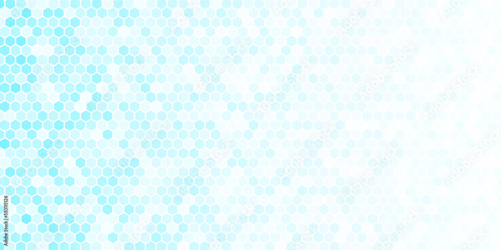 Vector Abstract science Background. Hexagon geometric design.