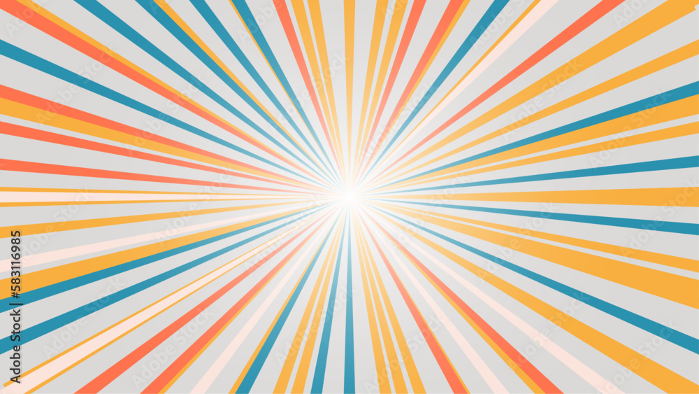 abstract background of colorful star burst