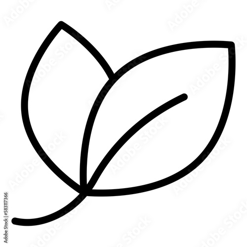 Lorbeerblätter icon schwarz