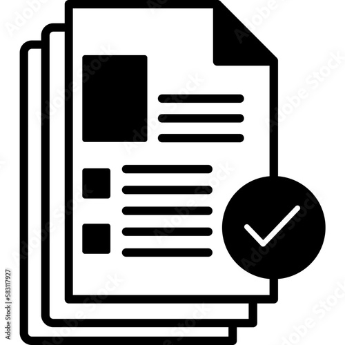 Files accepted Vector Icon

