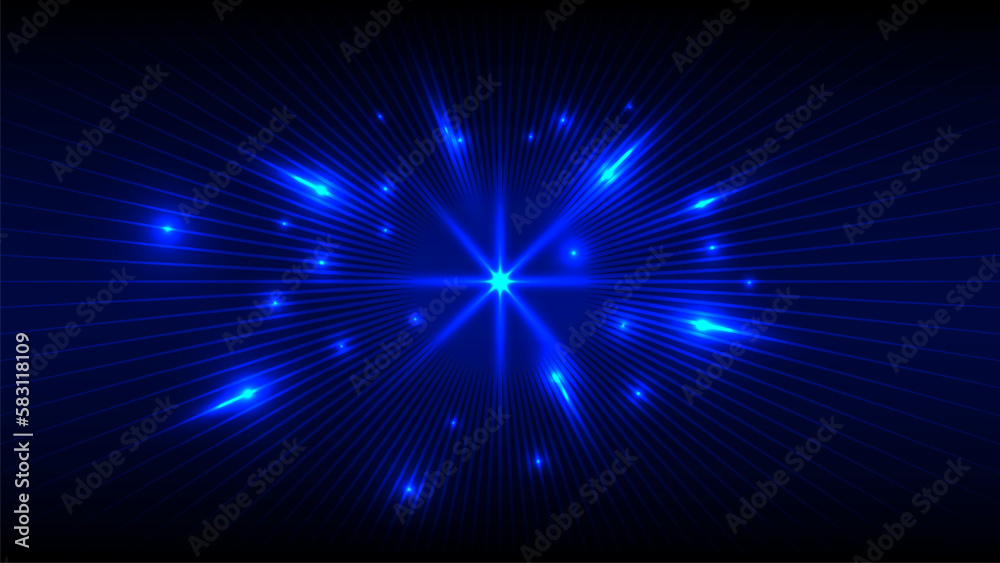 High speed. Hi-tech. Abstract futuristic background with glowing light effect.Vector illustration. Speed movement pattern and motion blur over dark blue background. High speed. Hi-tech. Abstract futuristic background with glowing light effect.Vector illustration. Speed movement pattern and motion blur over dark blue background.