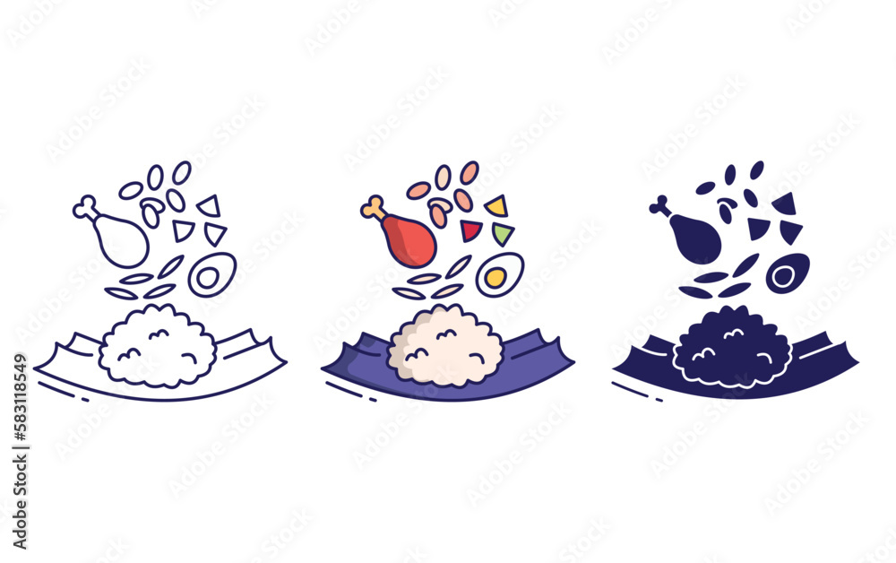 Fototapeta premium Lunch vector icon