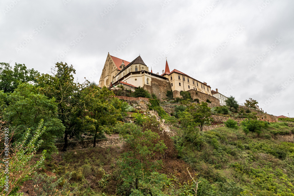 Znojemsky hrad castle in Znojmo city in Czech republic