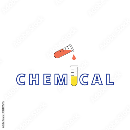 Creative design with the name Chemistry.