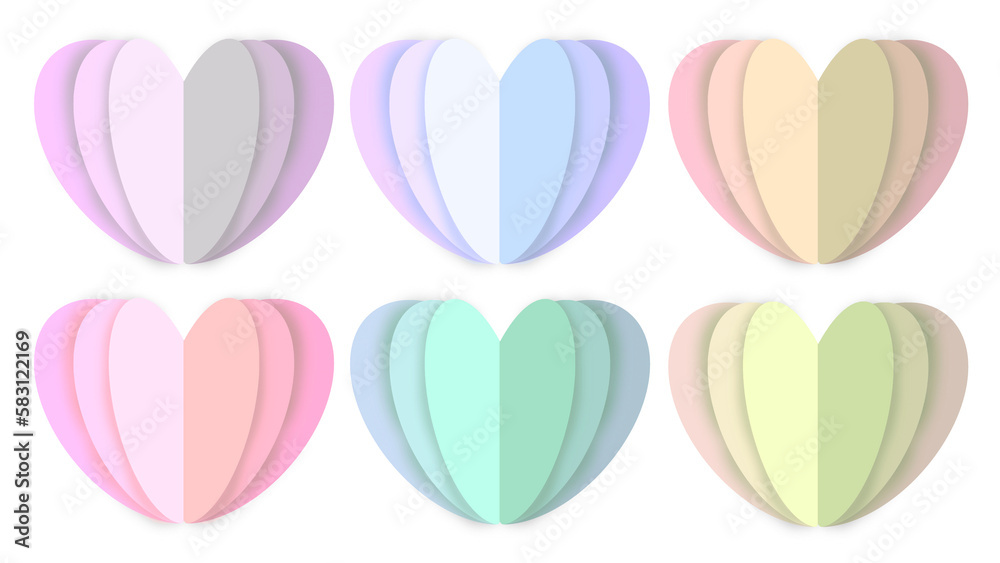 set of colorful shapes set of colorful shapes