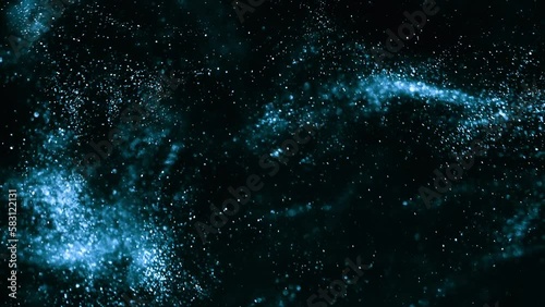 Oceanic Blue Sparkling Blend of Glitter and Particles