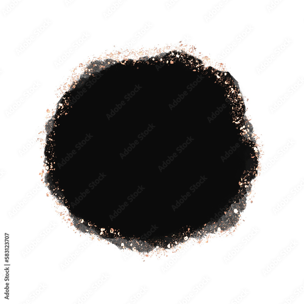 Black brush stroke smudge with rose gold, random splash of black paint, masking shapes for manipulation purposes, isolated object illustration with transparent background Black brush stroke smudge with rose gold, random splash of black paint, masking shapes for manipulation purposes, isolated object illustration with transparent background