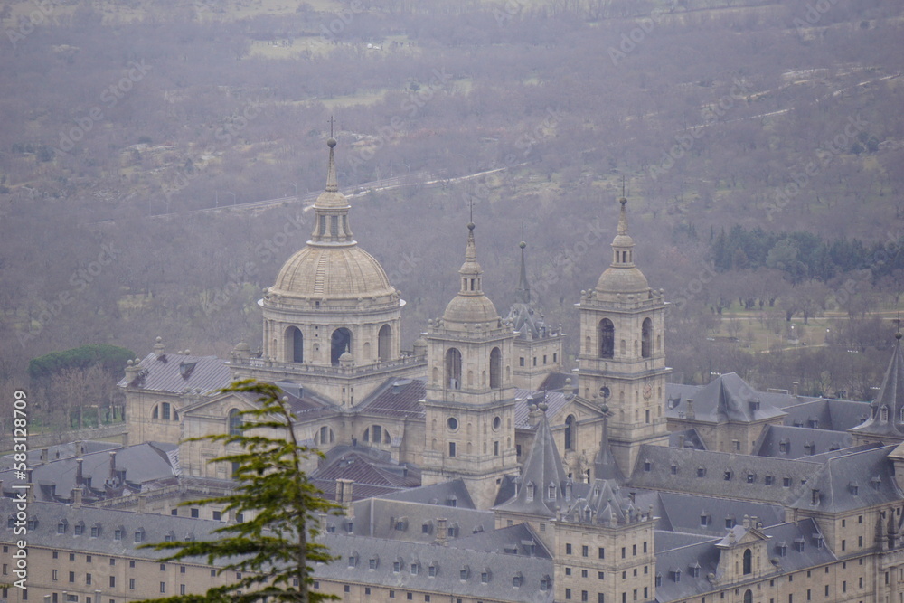 Elescorial monastery in Madrid in Spain
