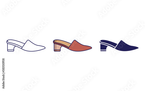 sandal vector icon