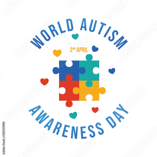 World autism awareness day concept design