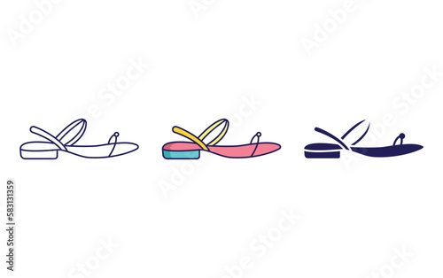 sandal vector icon