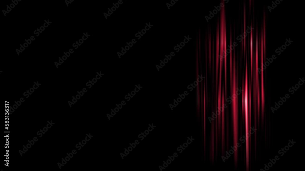 Abstract Red Lines. Elegant red lines on black background , loop motion