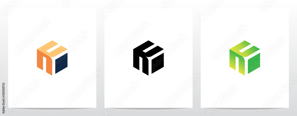 Alphabet On Block Cube Letter Logo Design K Alphabet On Block Cube Letter Logo Design K