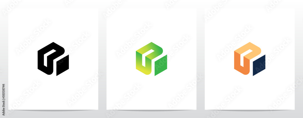 Alphabet On Block Cube Letter Logo Design D Alphabet On Block Cube Letter Logo Design D