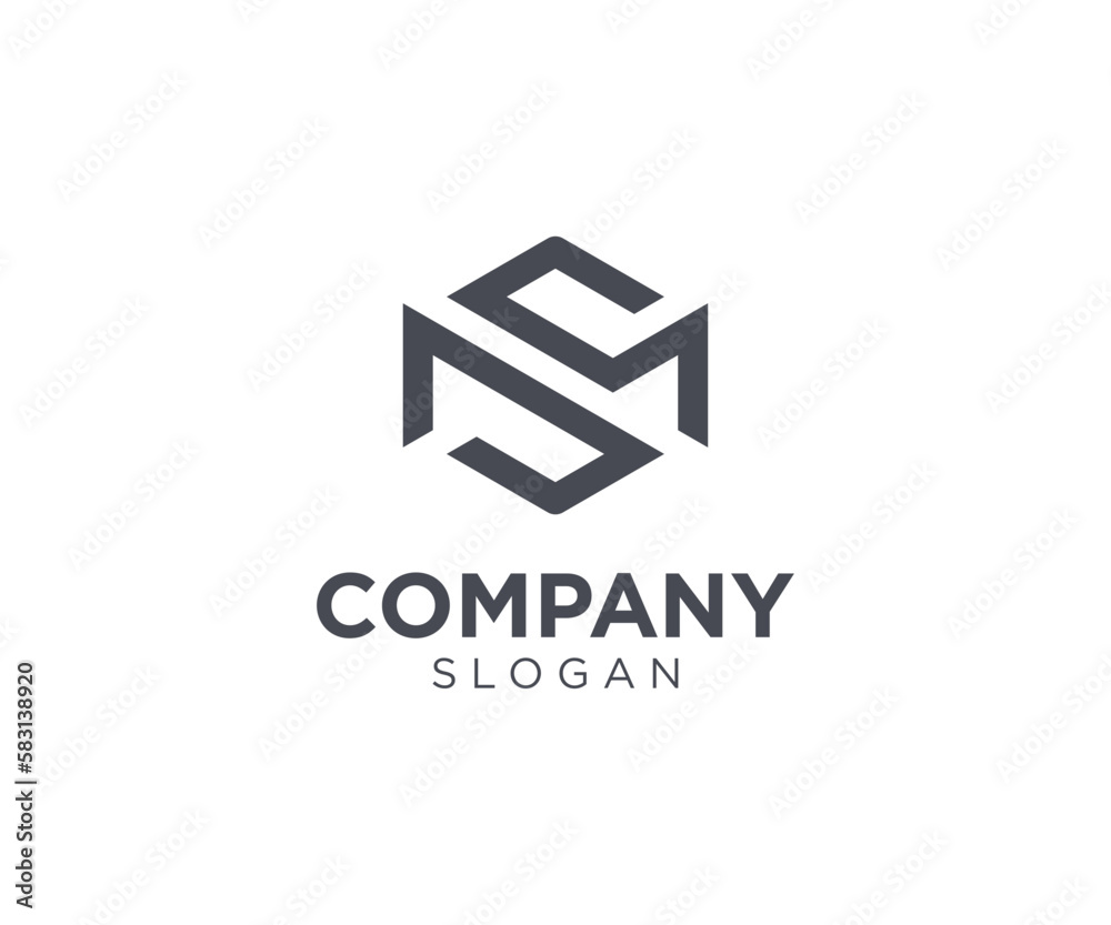 modern-letter-ms-strong-monogram-letter-ms-logo-design-sm-logo-vector