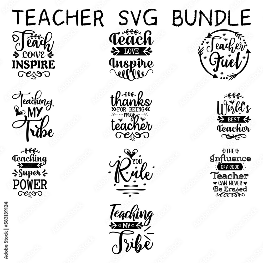 Teacher SVG Bundle Teacher SVG Bundle