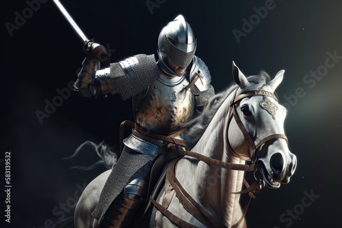 Knight in Shining Armor - Epic Render Made with Generative AI
