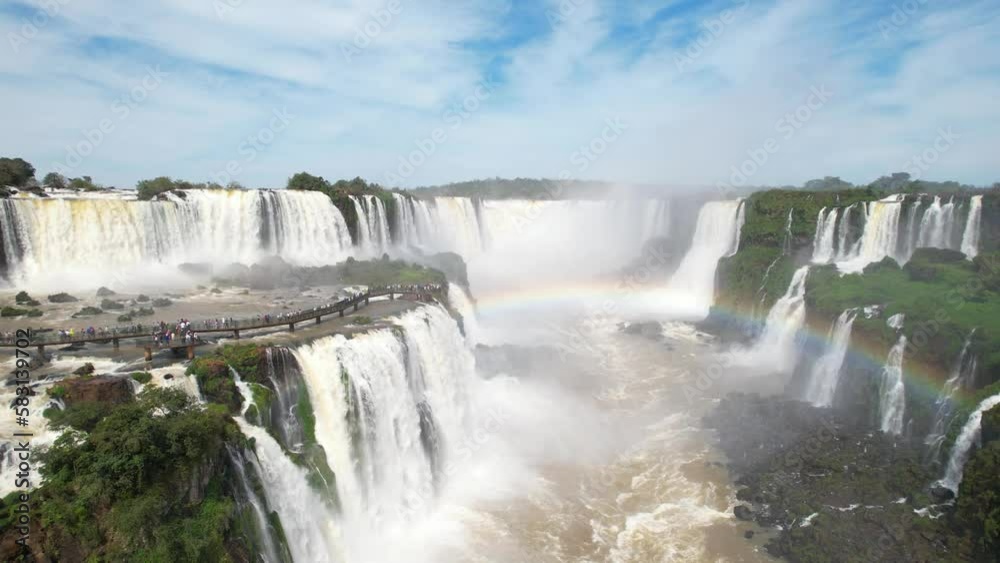 Cataratas vista de drone en brasil Cataratas vista de drone en brasil