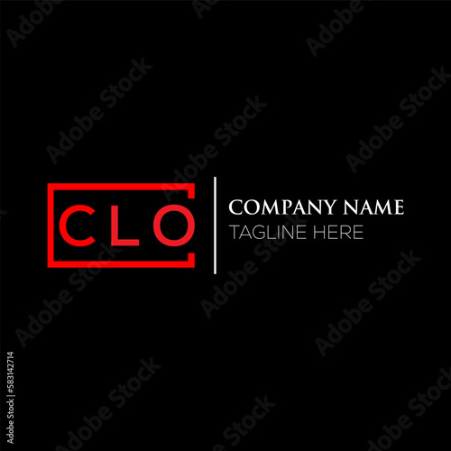 CLO letter logo design on black background. CLO creative initials letter logo concept. CLO letter design. CLO letter design on black background. CLO logo vector.
