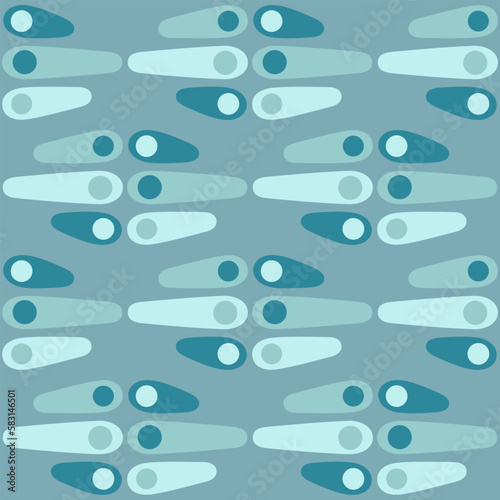 Spotted seamless pattern for decorating any surfaces or things. Timeless abstract ornament.