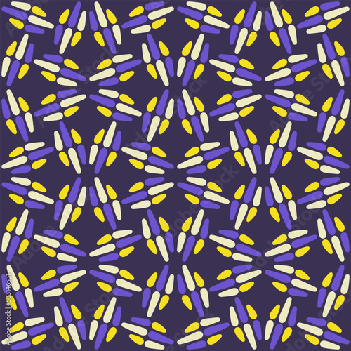 Spotted seamless pattern for decorating any surfaces or things. Timeless abstract ornament.