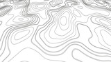 Modern topographic map background, geographic line map with elevation.