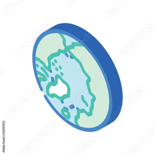 Free Download arctic ocean map isometric icon vector illustration - GFXLoad