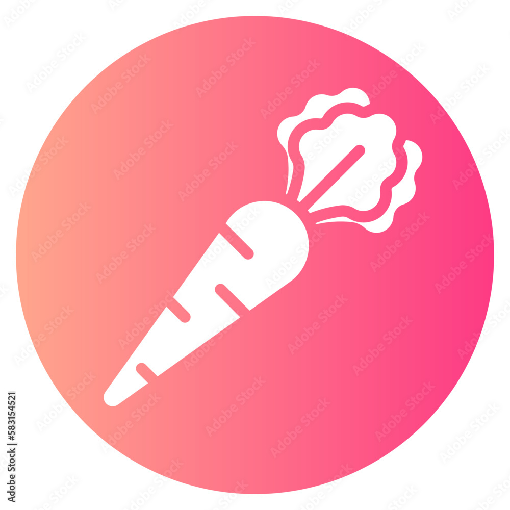 radish gradient icon
