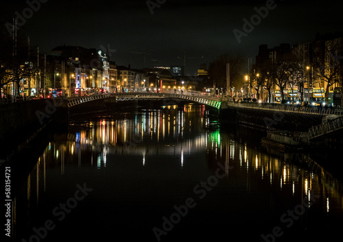 The River Liffey by Night