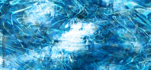 abstract blue and white