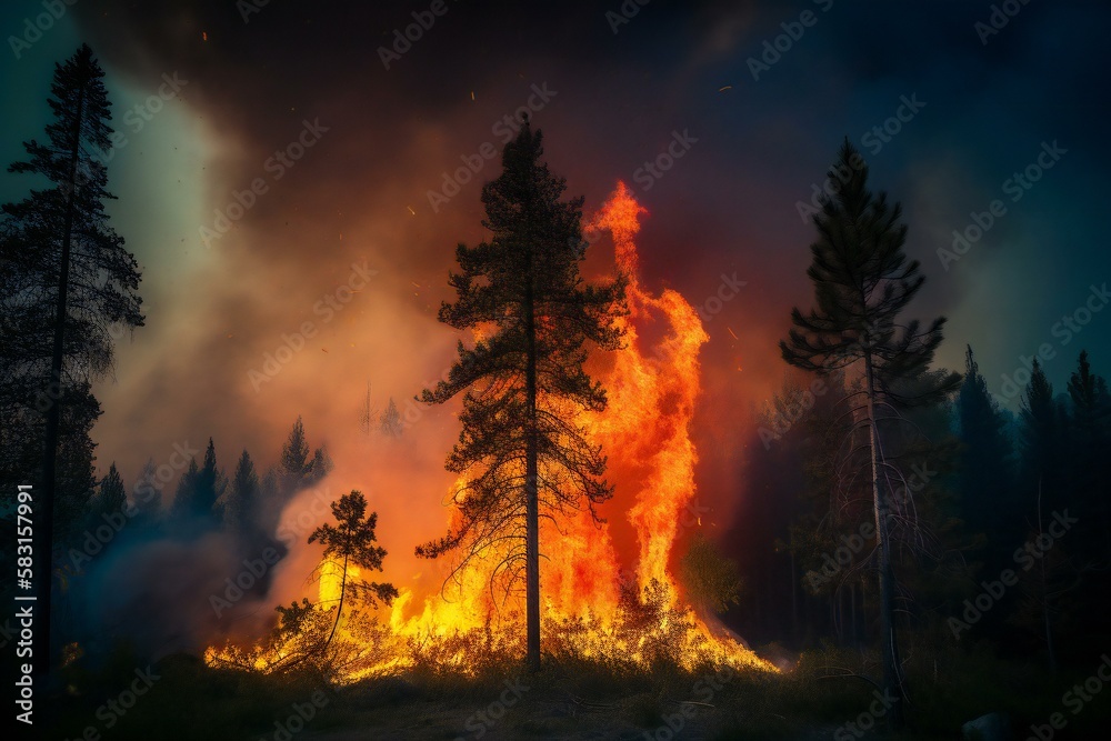 Fire in the forest, Fire in the forest,