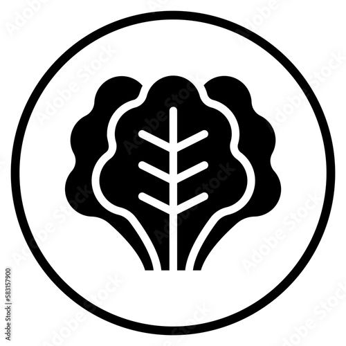 kale glyph icon