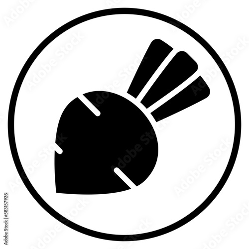 beetroot glyph icon