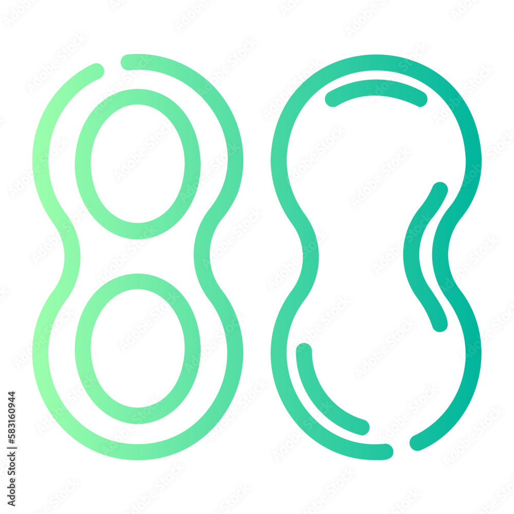 peanut gradient icon peanut gradient icon