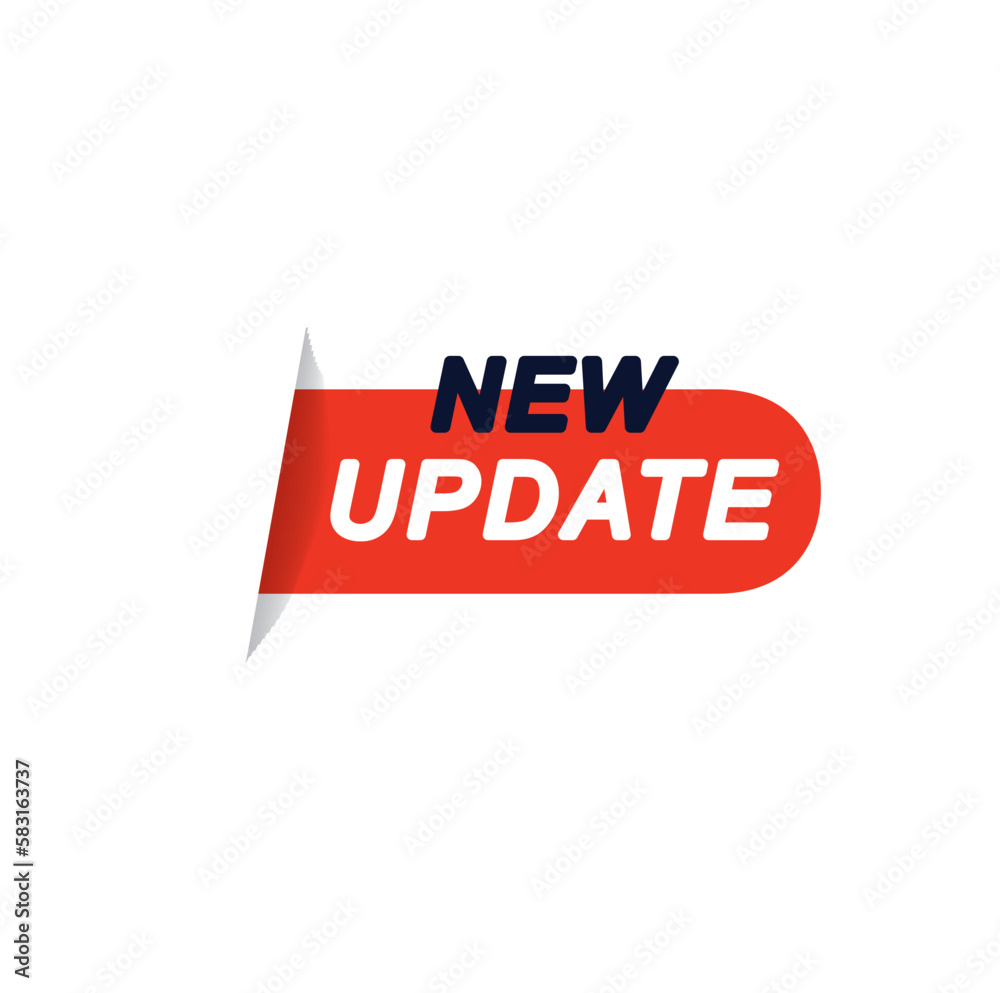 New updatered - vector, illustration, banner, sticker. New updatered - vector, illustration, banner, sticker.