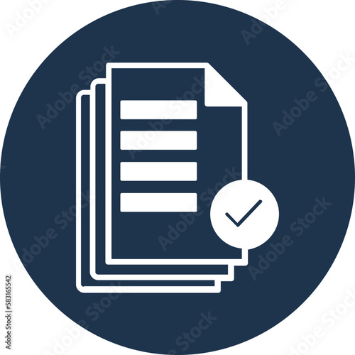 Files accepted Vector Icon

