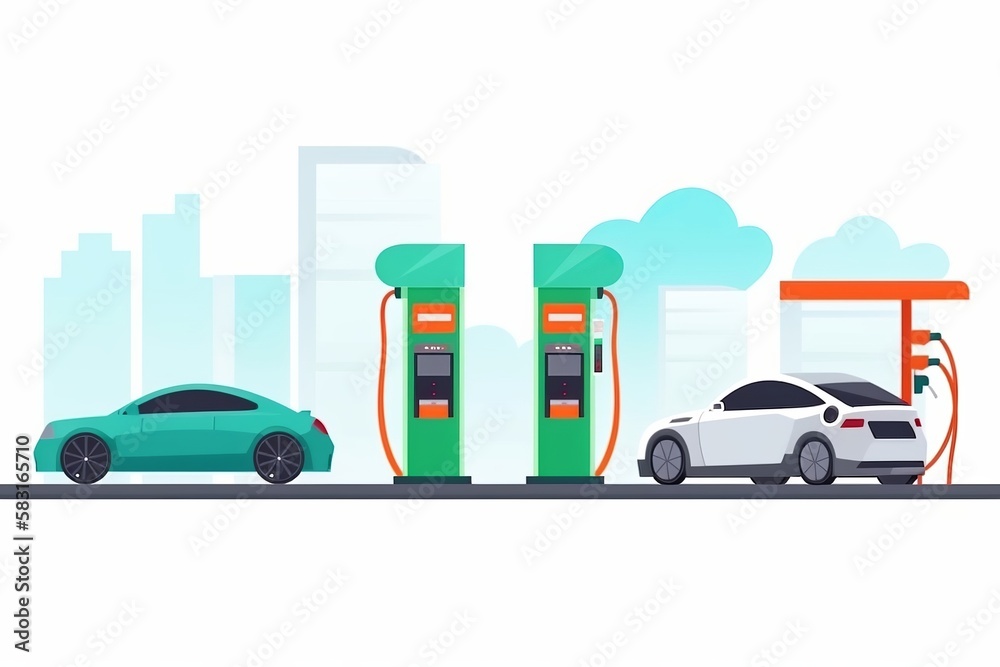 Electric vehicle charging stations for electric cars and charging stations for electric cars of